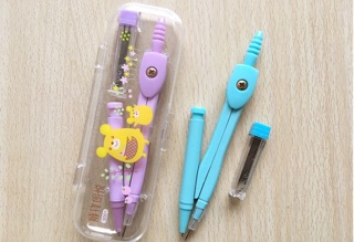 Hộp compa hình mèo thỏ