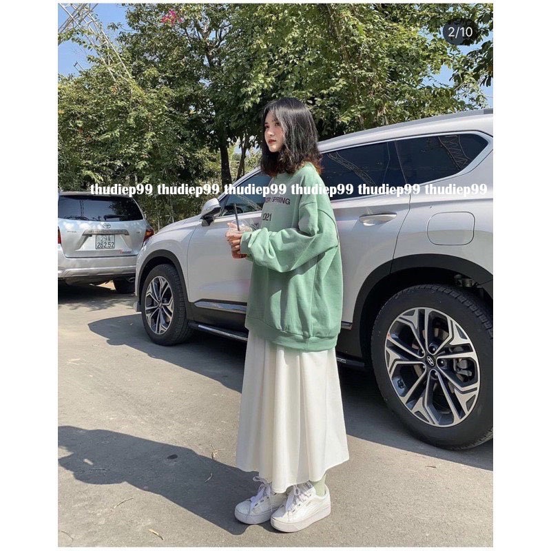áo sweater nỉ ngoại bo tay 2021