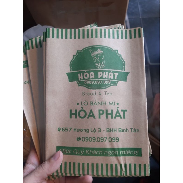(Thanh Lý) 100 túi bánh mì in sẵn