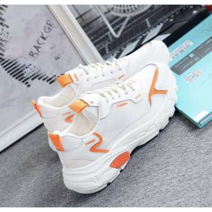 Giầy Thể Thao Nữ Sneaker Hàn Quốc Auto chữ S lưới thoáng