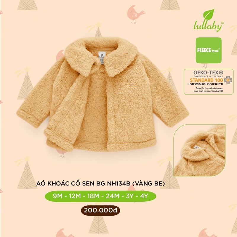 Áo khoác lông cổ sen Lullaby