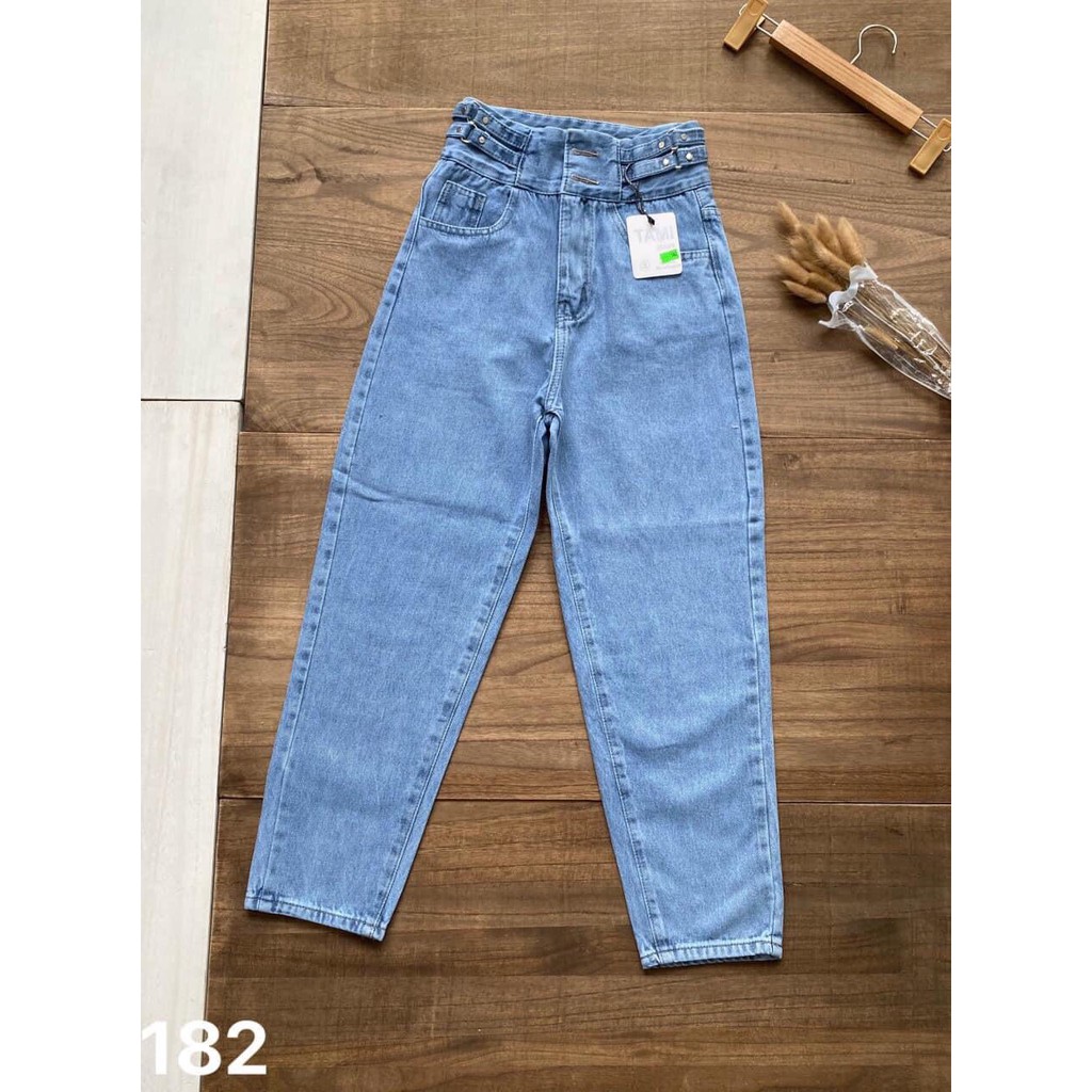 QUẦN BAGGY JEAN NỮ CAO CẤP LƯNG CAO BG182 | BigBuy360 - bigbuy360.vn