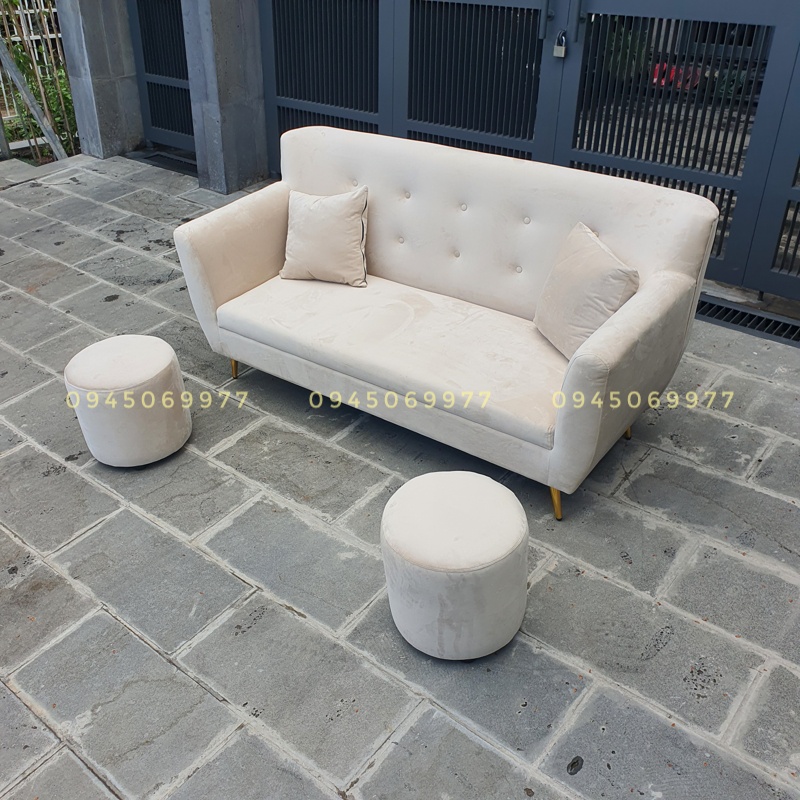 Bộ sofa băng vải nhung dài 1m2, dài 1m7, ghế đơn 1 người ngồi, đủ màu