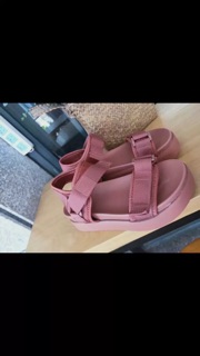 [SẴN ĐEN 37] Sandal cao su đế cao 5cm (ảnh thật ở cuối)