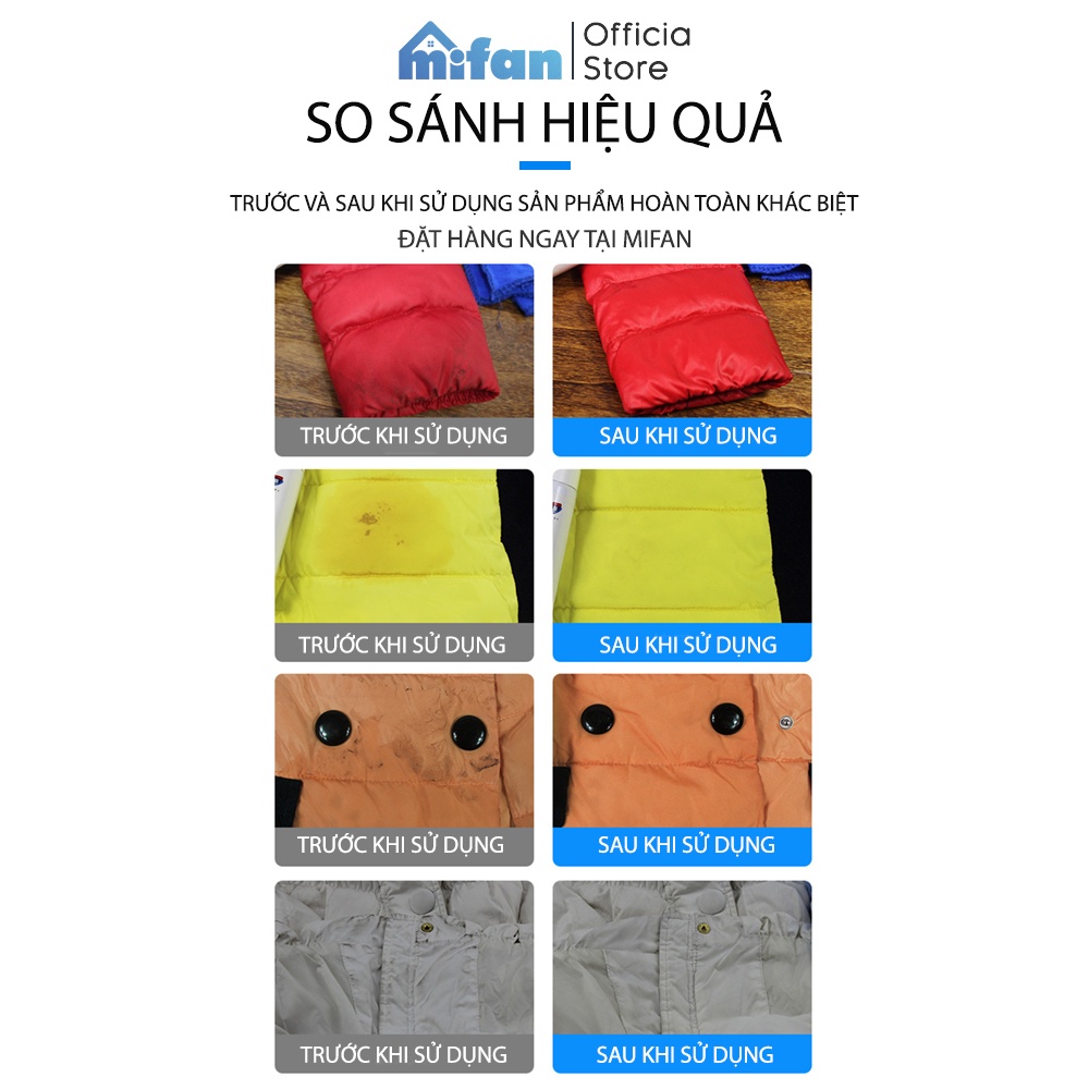 Chai Xịt Giặt Khô Áo Khoác Loves Home 200ml - Bình xịt bọt làm sạch vệ sinh quần áo siêu tốc - MIFAN HÀNG CHÍNH HÃNG