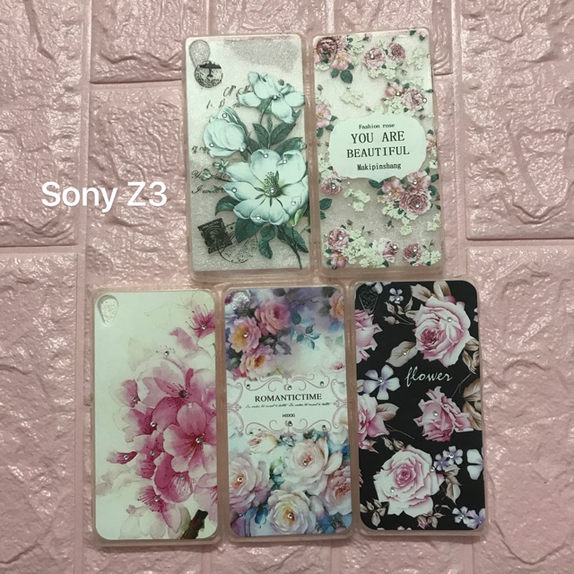 Ốp hoa đính đá thời trang Sony Z3