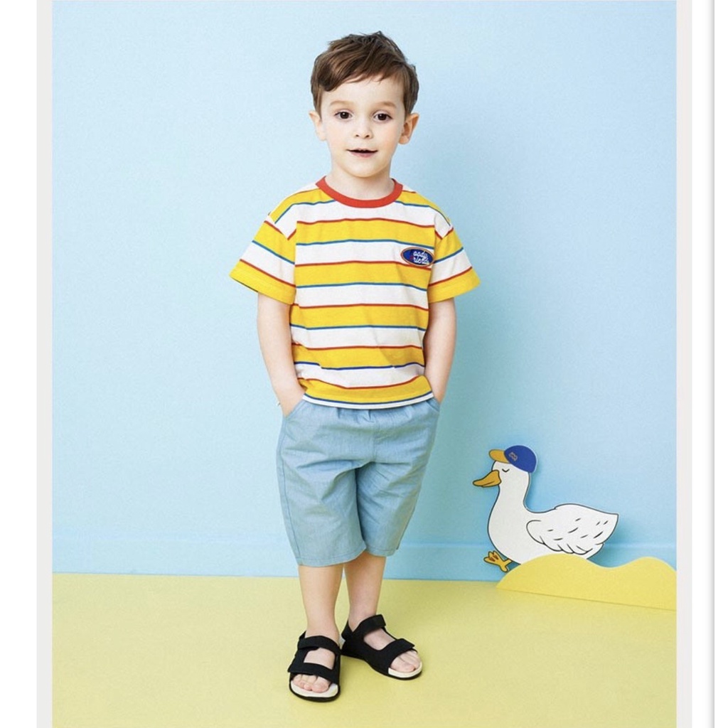 Áo cotton bé trai tag Foody friend Hej. HA2894