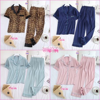 Pijama Lụa Cao Cấp Quần Dài Tăy Ngắn Y25