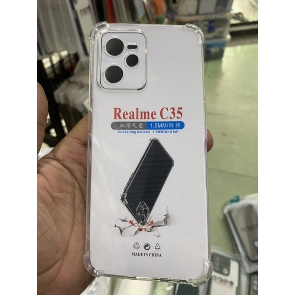 Ốp lưng Realme C35 dẻo lưng suốt chống sốc bảo vệ cam