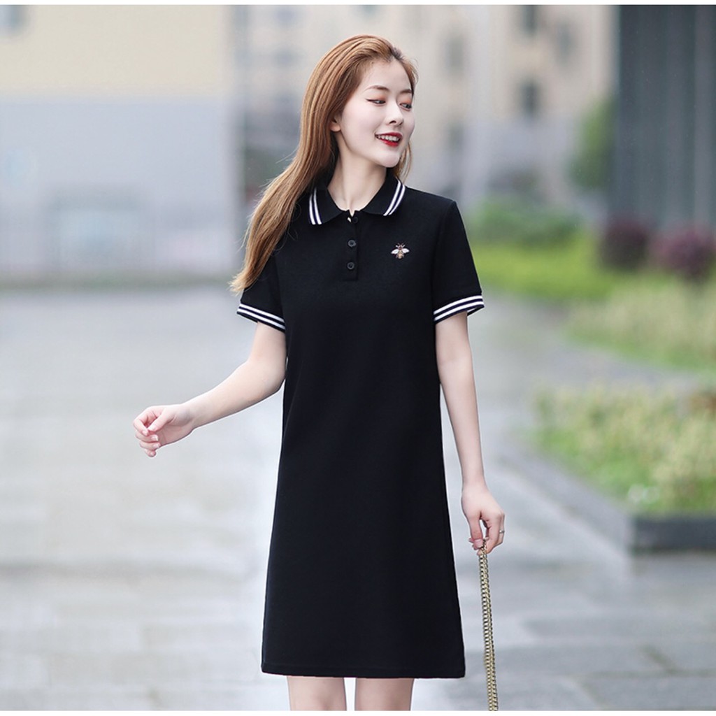 VÁY POLO THÊU HỌA TIẾT  DÁNG XUÔNG NĂNG ĐỘNG-X125 | BigBuy360 - bigbuy360.vn