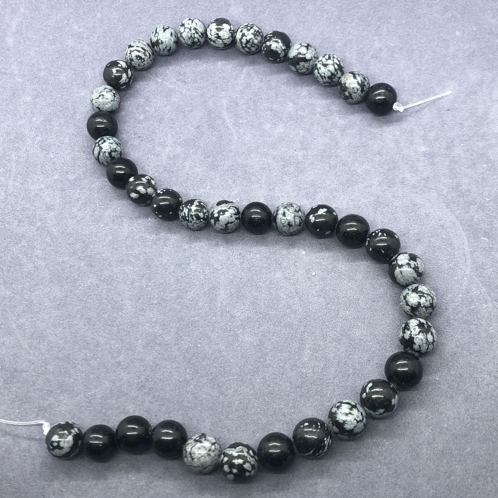 Chuỗi Hạt Đá Tròn Tự Nhiên 4-12mm Dùng Làm Vòng Đeo Tay Diy