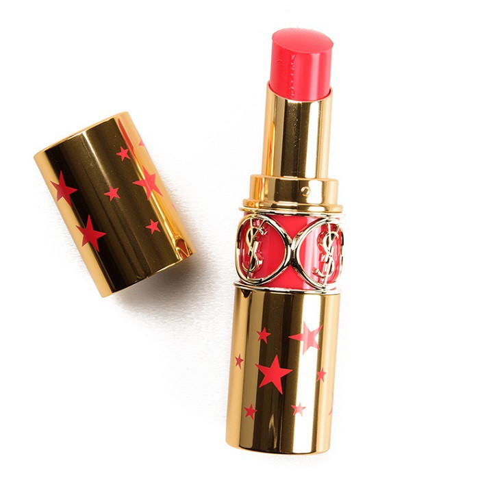 Son YSL 12 Corail Dolman Màu Hồng San Hô Rouge Volupté Shine Limited (thái hà shop)