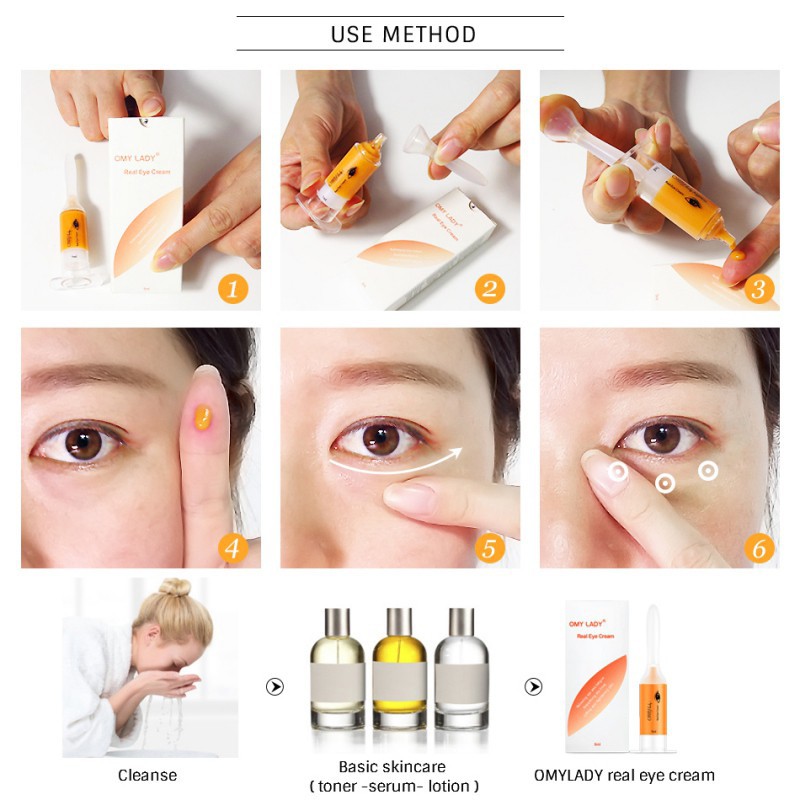 [Hàng mới về] Kem dưỡng da mắt OMY LADY đa tác động giúp dưỡng ẩm tái tạo da loại bỏ bọng mắt và quầng thâm | BigBuy360 - bigbuy360.vn