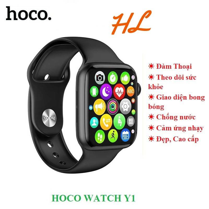 Smart Watch Đồng Hồ Thông Minh Hoco Y1 - Bluetooth, Hỗ Trợ Nghe Gọi, Theo Dõi Sức Khỏe, Thể Thao - Hưng Long PC