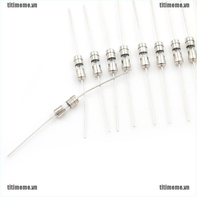 AXIAL 10 Đầu Cầu Chì Thủy Tinh Ống Thủy Tinh 3.6x10mm 250v F1A / 1.5a / 2a / 3a / 5a