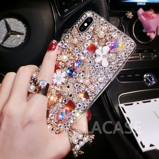 Ốp Lưng Hình Gấu Đính Đá Lấp Lánh Cho Samsung Note8 Note9 Note10 Note10 Plus Note20 Note20 Plus J7 Pro J5 Pro J3 Pro J6 Plus J4 Plus J7 Prime J5 Prime J2 Prime J8 2018 J6 2018 J4 2018 J2 Pro 2018 J7 2017 J5 2017