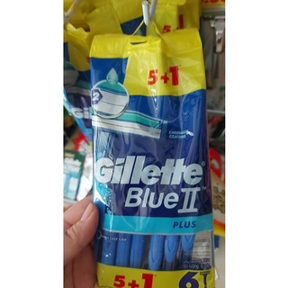 Dao cạo râu cán xanh Gillette Blue II 5+1