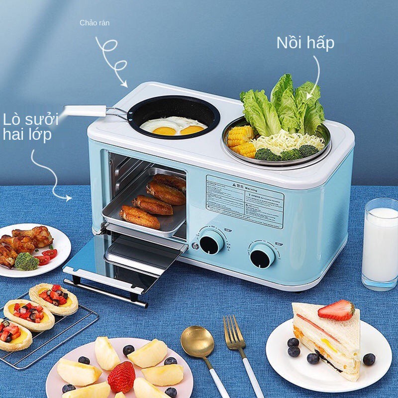 Máy ăn sáng đa chức năng bốn trong một rung với cùng loại nướng bánh nổi tiếng net tự động mì nhỏ