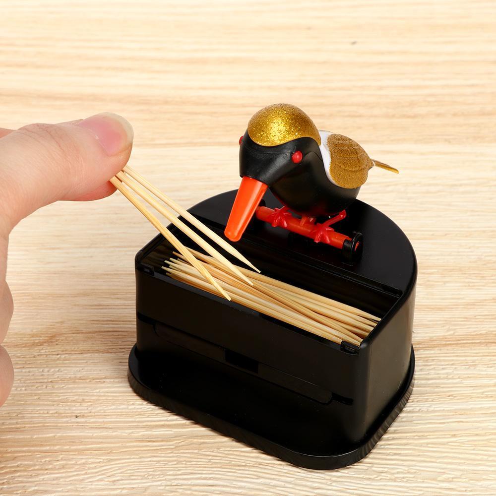 Hộp Đựng Tăm Xỉa Răng Bằng Nhựa Hình Chim Ruồi Dễ Thương