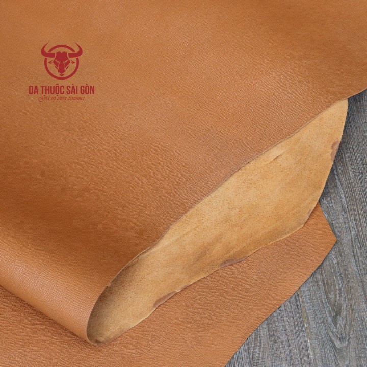 10 Pia da bò Epsom cao cấp màu caramel cao cấp - Bán da bò thuộc