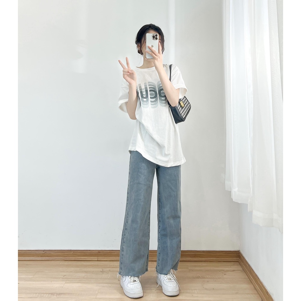 Áo thun chữ Focus quảng châu new thời trang nữ miho house