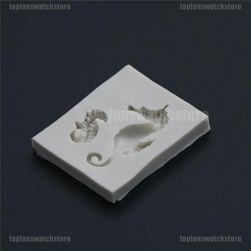 Khuôn Silicone Tạo Hình Cá Ngựa Trang Trí Bánh