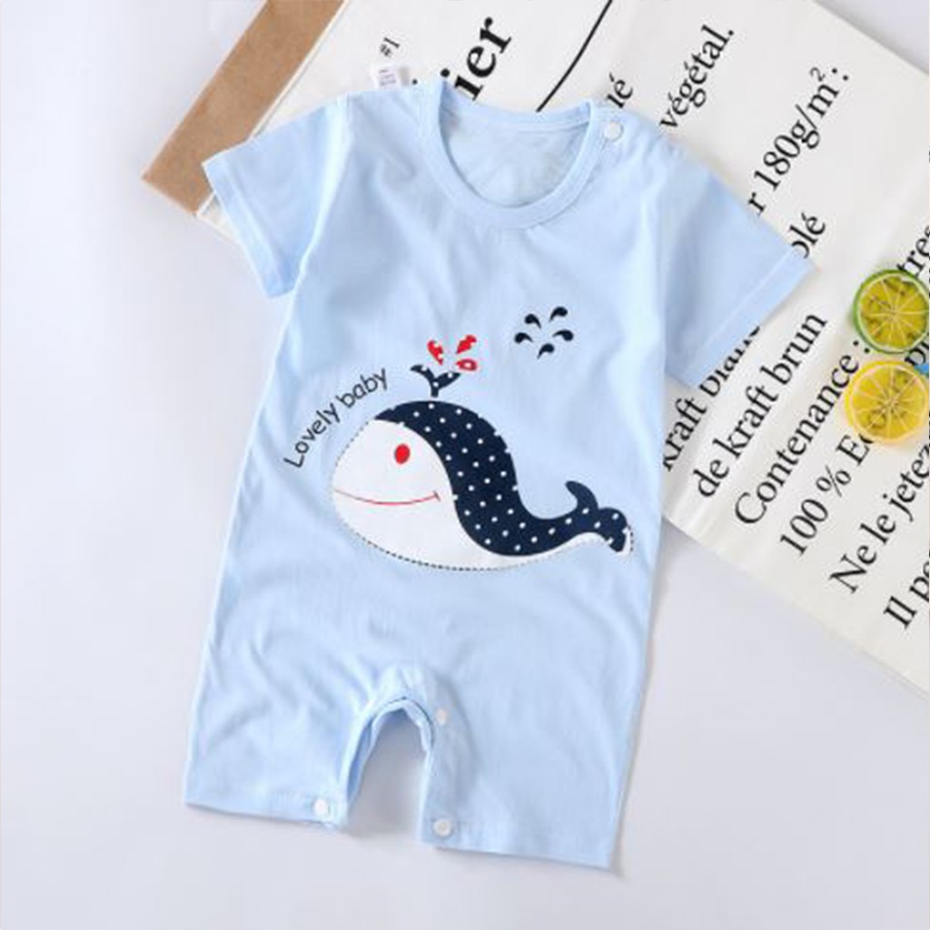 Body đùi cho bé trai gái sơ sinh cộc tay bodysuit cho bé hàng QC xuất Hàn đẹp in hình ngộ nghĩnh từ 4-14kg - BDC05