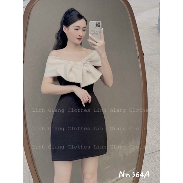 Váy nơ to chanh xả