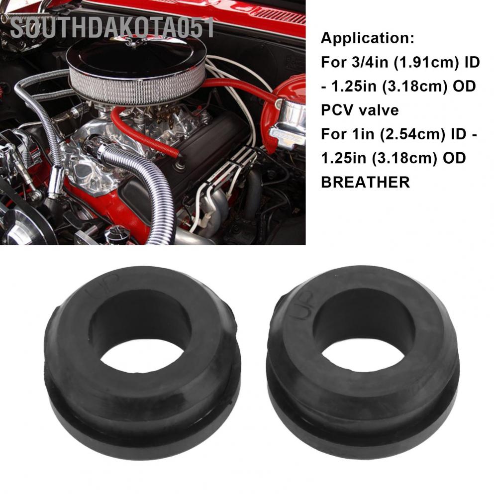 Southdakota051 2PCS Breather Valve Grommets High Temp Resistant Replacement for Chevrolet SBC BBC SBF 350 A96 Engine