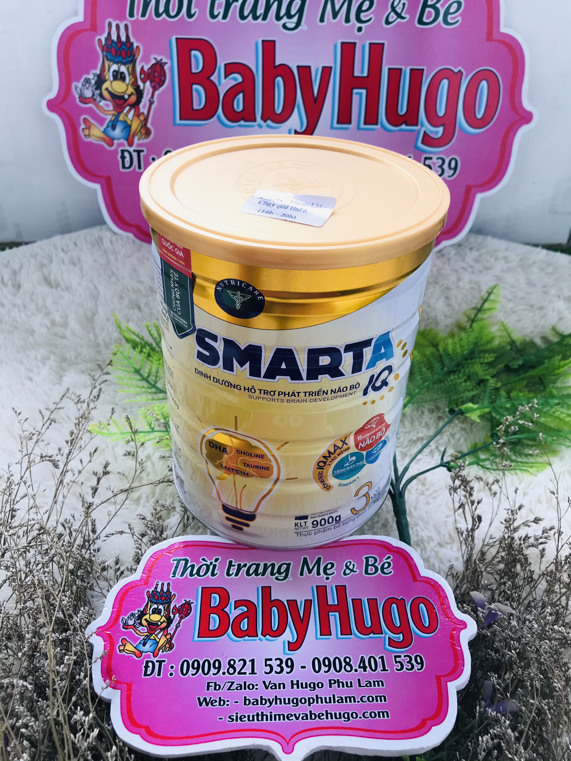 Sữa bột SmartA IQ 3 hỗ trợ phát triển não bộ &amp; dinh dưỡng cho bé 900g