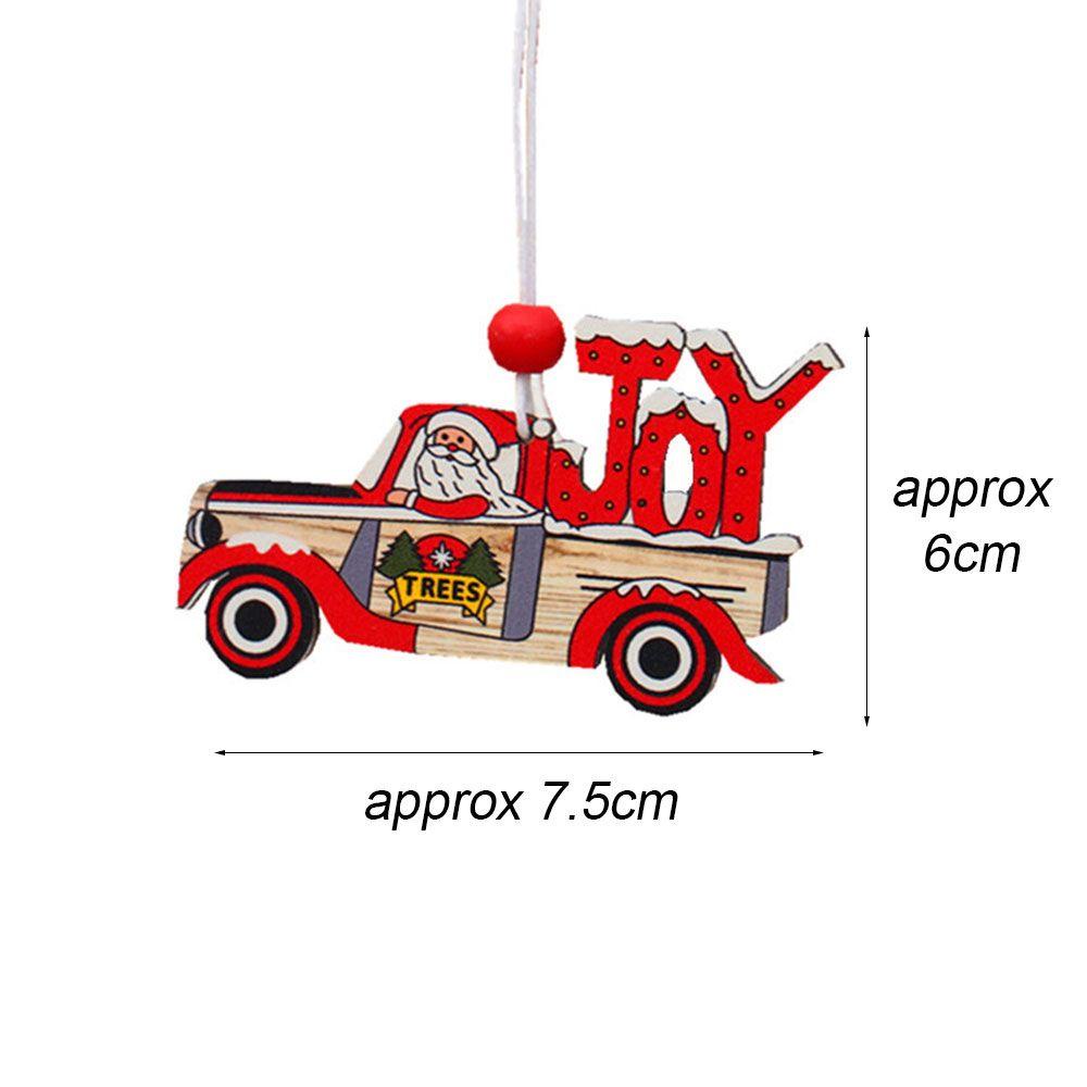 KUNHEV Phụ Kiện Treo Trang Trí Giáng Sinh / Năm Mới Bằng Gỗ Siêu Bền