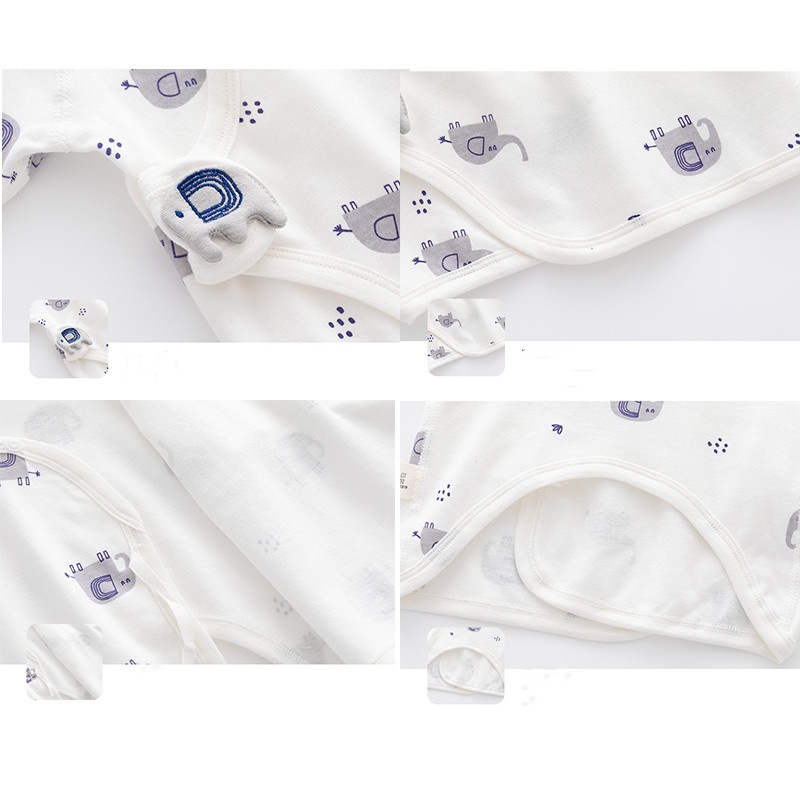 Bộ Đồ Ngủ Cotton Liền Thân Phong Cách Kimono 2022 Cho Bé Sơ Sinh