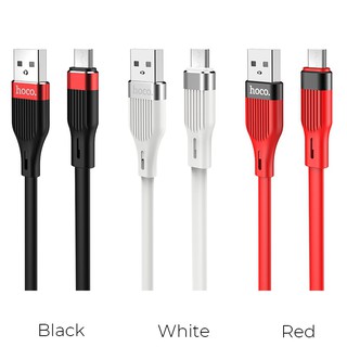 Cáp Micro USB Hoco U72 bọc Silicon chống đứt - Bảo hành 12 tháng