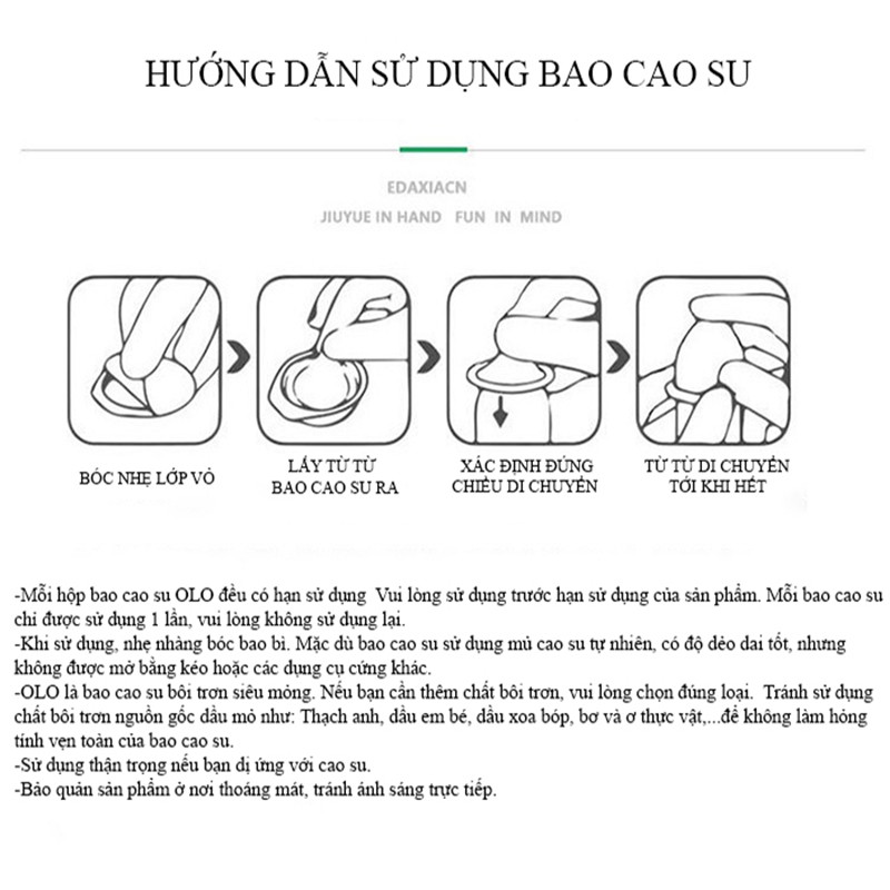 Bao cao su OLO 0,01 vàng siêu mỏng có gai kéo dài, tăng khoái cảm hộp 10 chiếc.