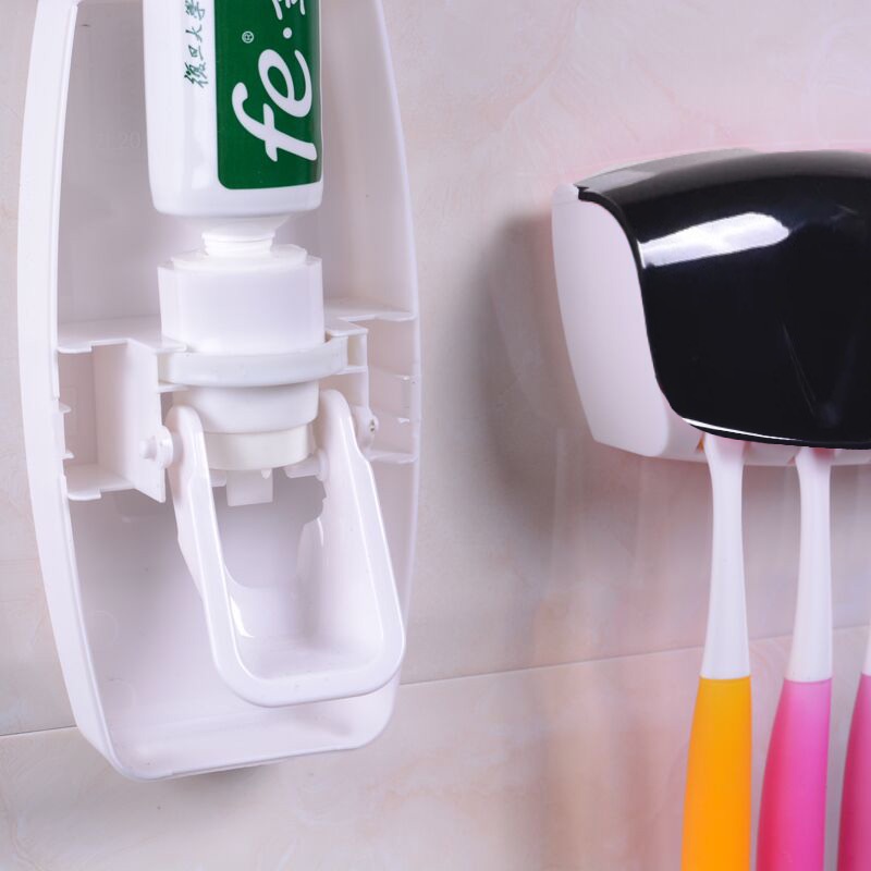 Giá Đỡ Kem Đánh Răng Tự Động Gắn Tường Tiện Lợi