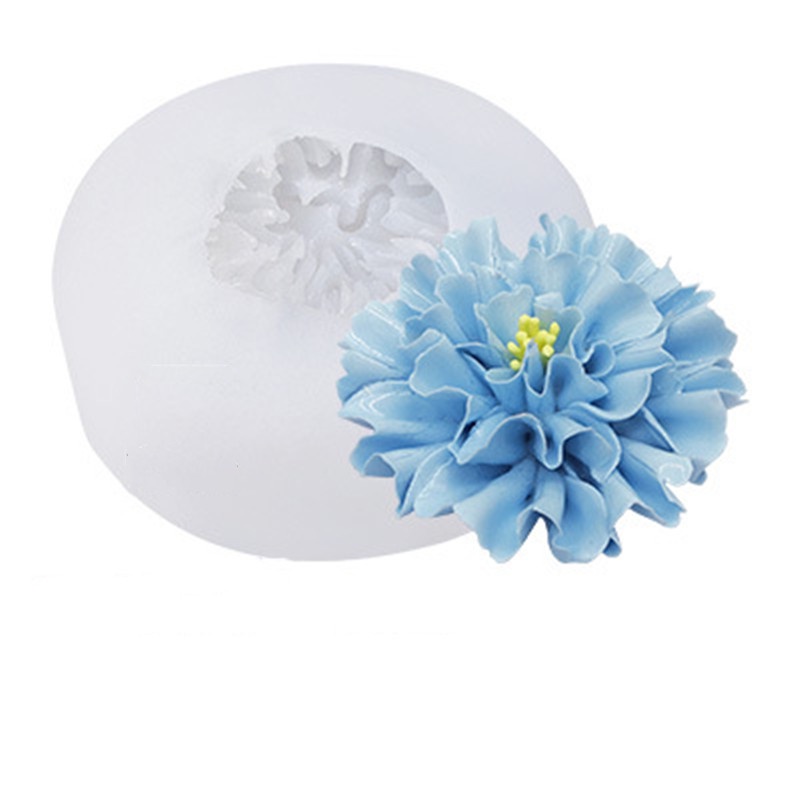 Khuôn Silicone Làm Nến Xà Phòng Hình Bông Hoa 3D DIY