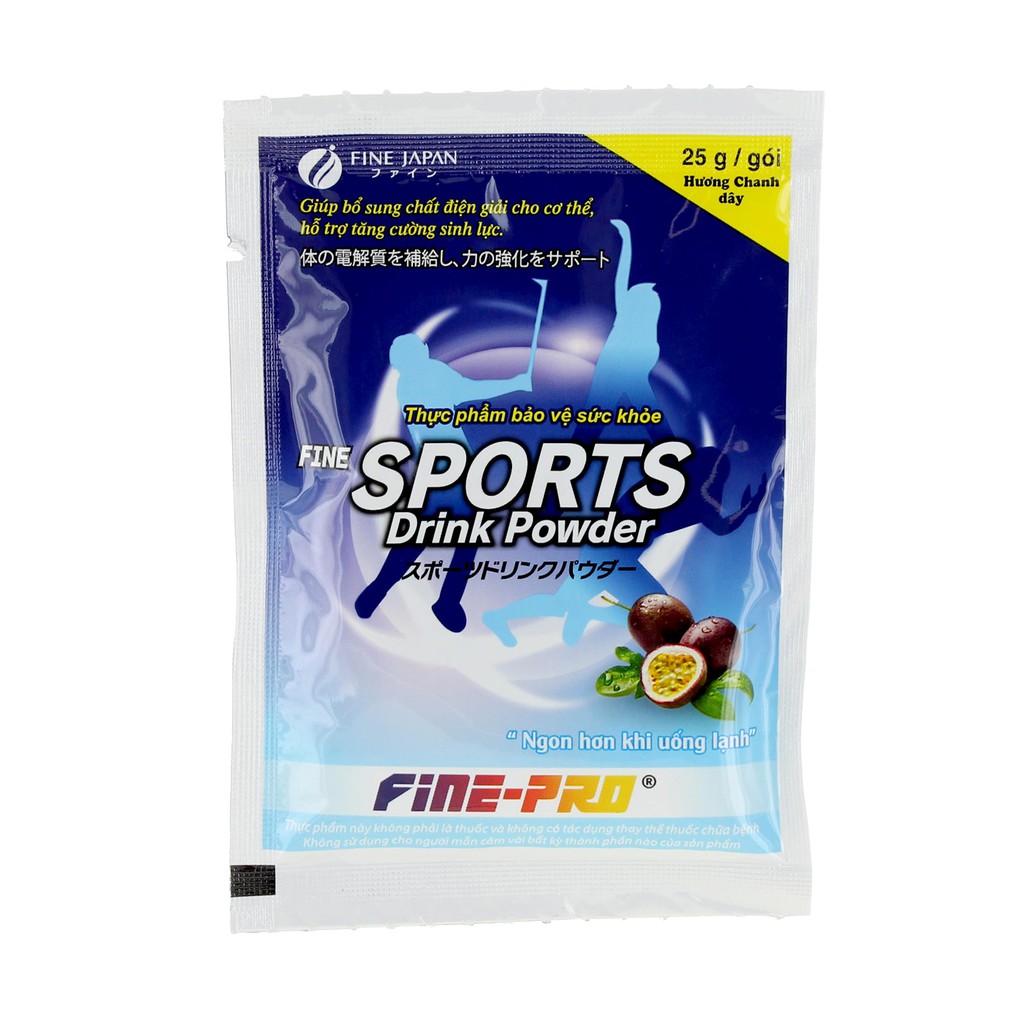 Nước giải nhiệt SPORT DRINK hương chanh dây thơm ngon 5 gói/1 hộp, nước giải khát Nhật Bản