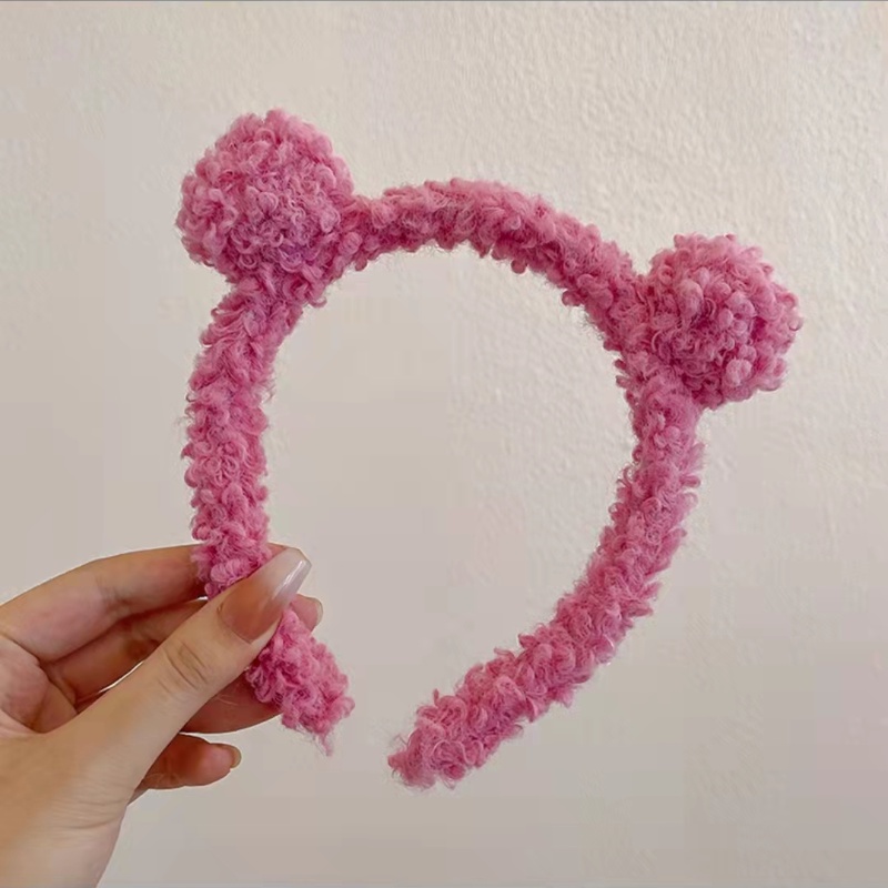 Băng đô hình gấu nhồi bông kiểu Hàn Quốc dễ thương