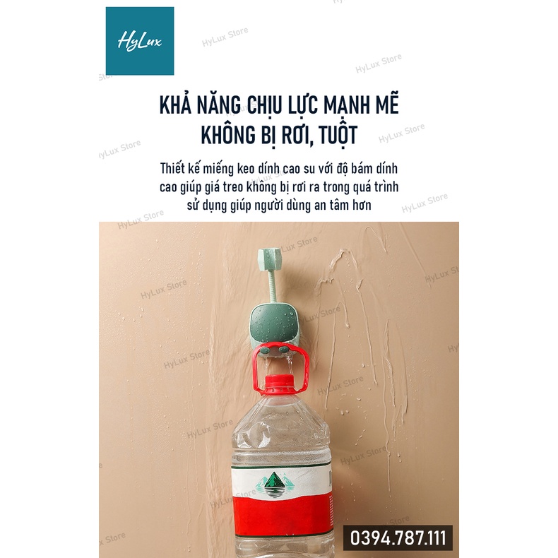 Giá đỡ vòi hoa sen đa năng dễ lắp đặt (dán tường siêu dính), xoay 360 độ, chống thấm nước, chất liệu cao cấp