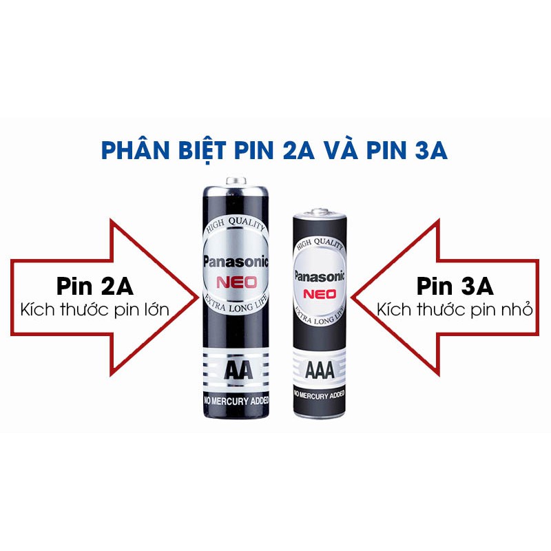 (Hàng_Chính hãng) Pin kiềm - Alkaline AAA Panasonic LR03T/2B - Vỉ 2 viên, 1 vỉ, 12 vỉ, 48 vỉ