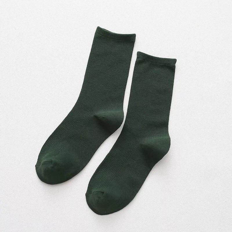 Tất cố cao Bivota Vớ Nữ Nhún Cổ Cao Phong Cách Vintage Hàn Quốc T50