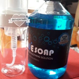 Combo nước lau tạo bọt bluesoap 500ml+ 1 chai tạo bọt 200ml