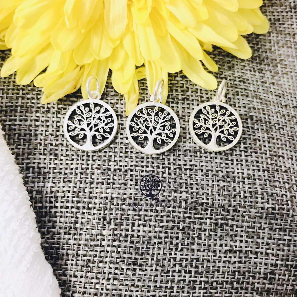 Charm bạc cây trí tuệ treo #1
