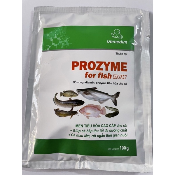 Vemedim PROZYME for fish new bổ sung men tiêu hoá, vitamin giúp cá tiêu hoá tốt và mau lớn