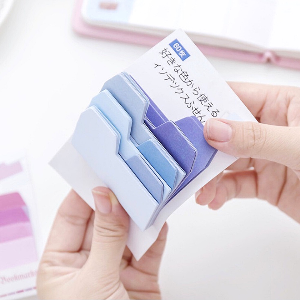 60 Miếng Giấy Ghi Chú Đánh Dấu Sách Bookmark - LANVENDER