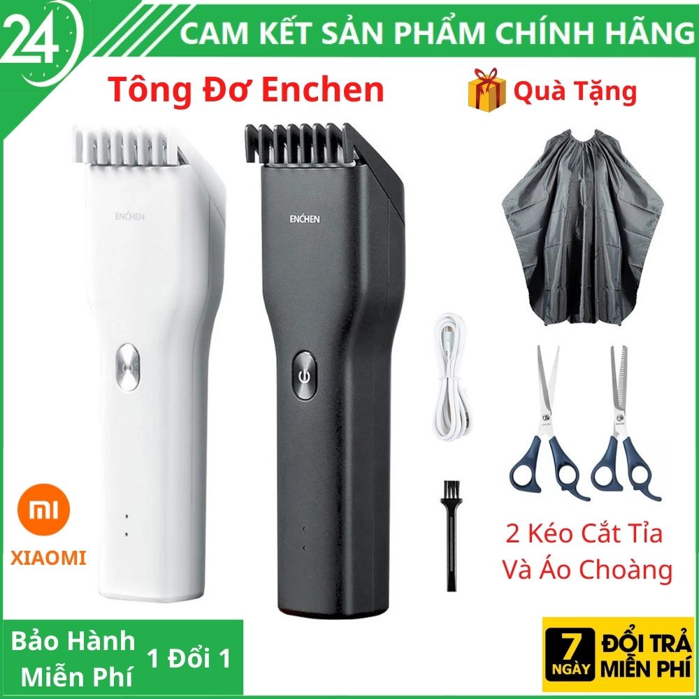 Tông đơ cắt tóc gia đình Xiaomi Enchen Boost chuẩn salon 2 chế độ linh hoạt kèm quà hấp dẫn