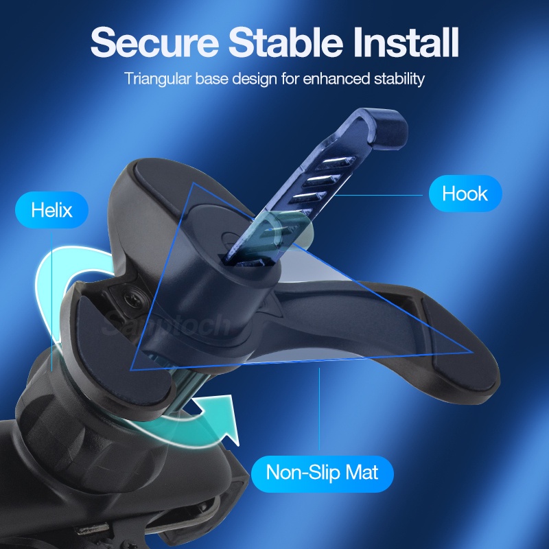 Giá Đỡ Điện Thoại Gắn Lỗ Thông Gió Xe Hơi Sanptoch 2022 Cho iPhone 4-7 Inch iPhone 12 13 Pro Max Samsung Xiaomi Huawei Oppo