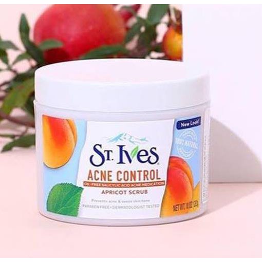 Tẩy Da Chết St.Ives Acne Control Apricot Scrub 283gr