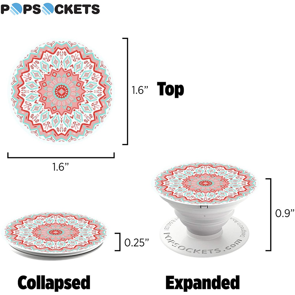 Giá Đỡ Điện Thoại Đa Năng Popsockets Aztec Mandala Red 101253