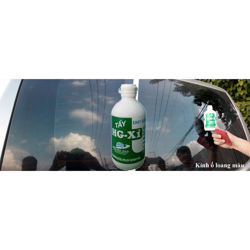 Tẩy vảy cá nước khô cứng trên kính xe HG X1 HARDWATER STAIN REMOVER for Car 250 ML